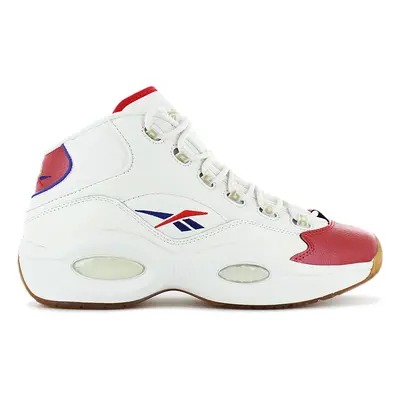 Reebok Question Mid - Herren Basketball Schuhe Leder Weiß GZ7099