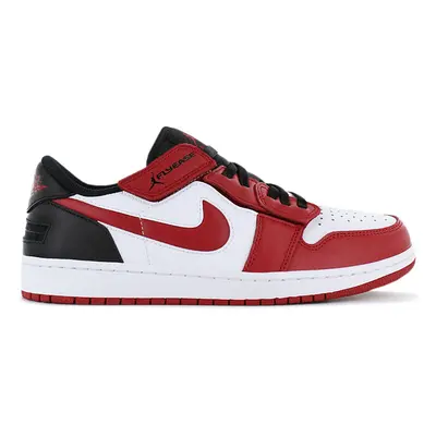 AIR JORDAN 1 Low FlyEase - Herren Schuhe Leder Weiß-Rot DM1206-163