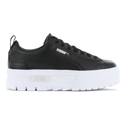 Puma Mayze Classic - Damen Plateau Schuhe Sneakers Leder Schwarz 384209-03