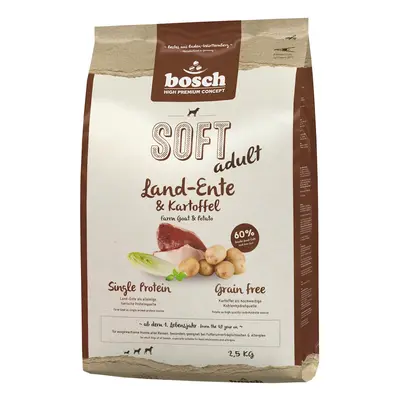 Bosch SOFT adult Land-Ente & Kartoffel Hundetrockenfutter 2,5 Kilogramm