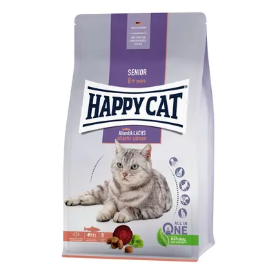 HAPPY CAT Supreme Senior Atlantik-Lachs Katzentrockenfutter Sparpaket 2 x 4 Kilogramm