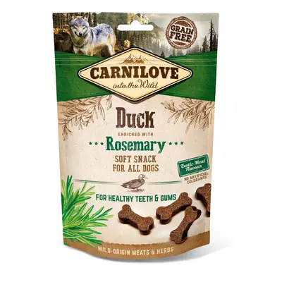 CARNILOVE Soft Snack 200 Gramm Hundesnacks Sparpaket 10 x 200 Gramm Duck & Rosemary