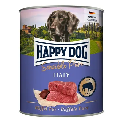 HAPPY DOG 800 Gramm Hundenassfutter 6 x 800 Gramm Büffel Pur