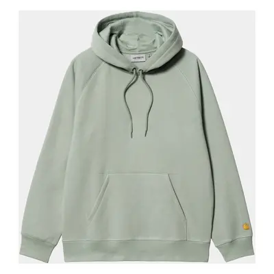 Carhartt WIP Hooded Chase Sweatshirt - Glassy Teal / Gold