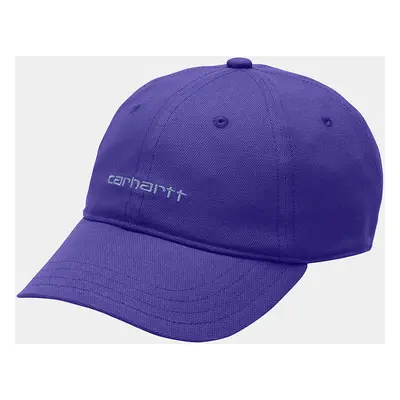 Carhartt WIP Canvas Script Cap - Razzmic / Icy Water