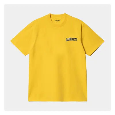 Carhartt WIP S/S University Script T-Shirt - Buttercup / Black