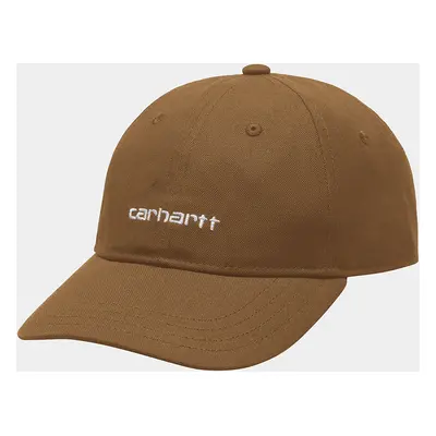 Carhartt WIP Canvas Script Cap - Tamarind / White