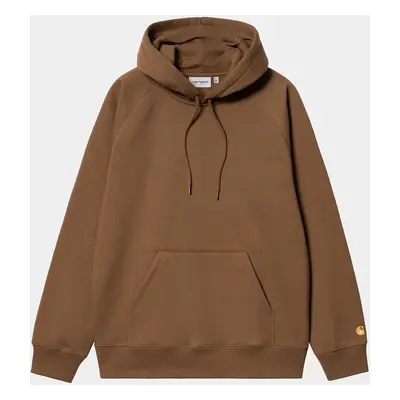 Carhartt WIP Hooded Chase Sweat - Tamarind / Gold