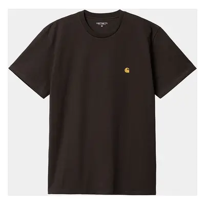 Carhartt WIP S/S Chase T-Shirt - Dark Umber / Gold