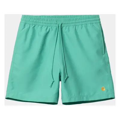 Carhartt WIP Chase Swim Trunk - Aqua Green / Gold