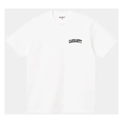 Carhartt WIP S/S University Script T-Shirt - White / Black