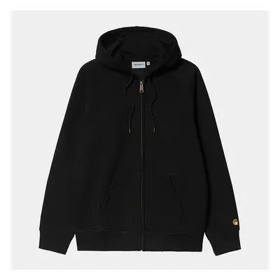 Carhartt WIP Hooded Chase Jacket - Black / Gold