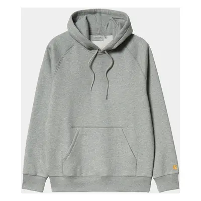 Carhartt WIP Hooded Chase Sweat - Grey Heather / Gold