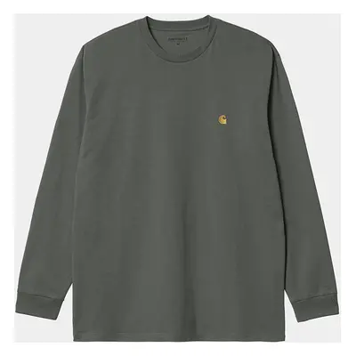Carhartt WIP L/S Chase T-Shirt - Thyme / Gold