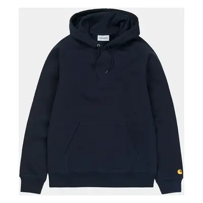 Carhartt WIP Hooded Chase Sweat - Dark Navy / Gold