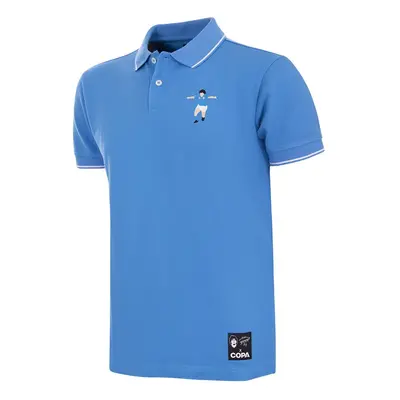 Besticktes Trikot-Poloshirt Copa SSC Napoli Maradona