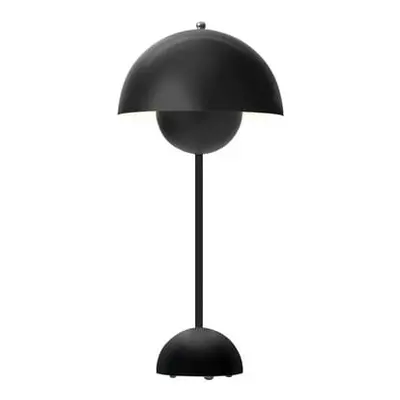 &tradition - Tischleuchte FlowerPot - Schwarz - lackiertes Aluminium - Designer Verner Panton