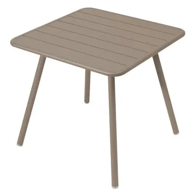 Fermob - quadratischer Tisch Luxembourg - Beige - lackiertes Aluminium - Designer Frédéric Sofia