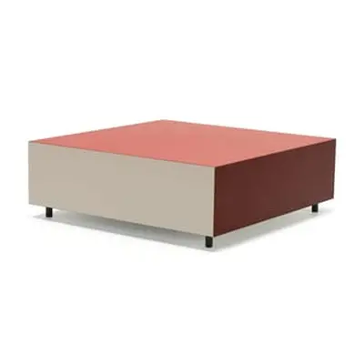 Established & Sons - Couchtisch Bloc - Rot - Hochdruck-Laminat - Designer Pauline Deltour