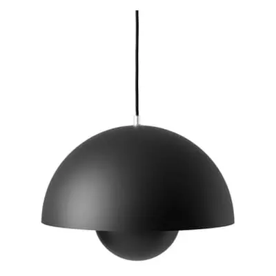 &tradition - Pendelleuchte FlowerPot - Schwarz - lackiertes Aluminium - Designer Verner Panton