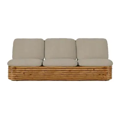 Gubi - Sofa 3 Sitzer und mehr Bohemian 72 - Beige - Rattan - Designer Gabriella Crespi