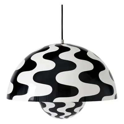 &tradition - Pendelleuchte FlowerPot - Schwarz - lackiertes Aluminium - Designer Verner Panton