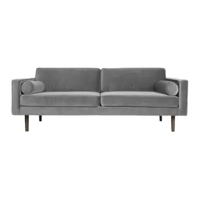 BROSTE COPENHAGEN - Sofa 2 Sitzer Wind - Grau - Polyester-Velours