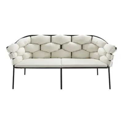 Cinna - Gartensofa 2-Sitzer Serpentine - Beige - Polyesterfasern - Designer Eléonore Nalet