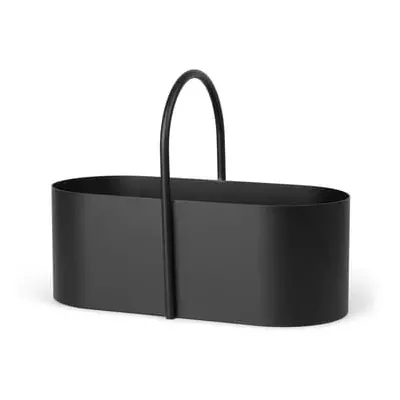 Ferm Living - Korb Grib - Schwarz - Metall Pulverlack - Designer Trine Andersen