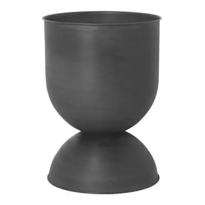 Ferm Living - Blumentopf Hourglass - Schwarz - Gealtertes Metall - Designer Trine Andersen