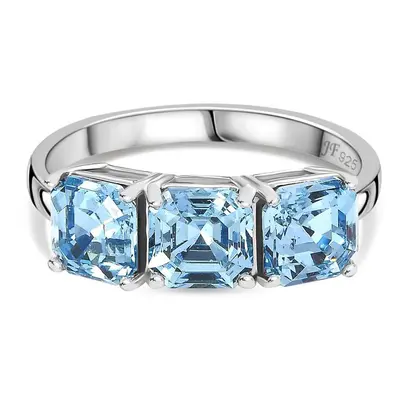 J Francis gefertigt mit SWAROVSKI- Aquamarin Swarovski Kristall Ring