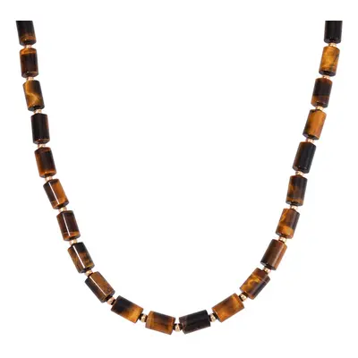 Gelbes Tigerauge Halskette ca. 45 cm Legierung Standard gelb vergoldet ca. 204 15 ct.