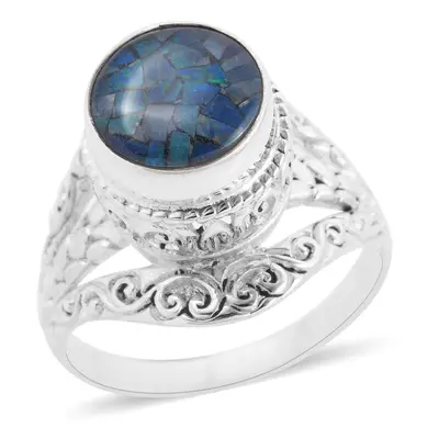 Royal Bali Kollektion - Mosaik Opal Ring in 925 Silber - 2 48 ct.