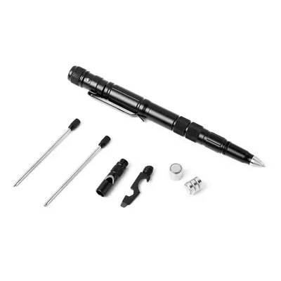 4 in 1 Multifunktionswerkzeug-Stift aus Aluminiumlegierung Schwarz