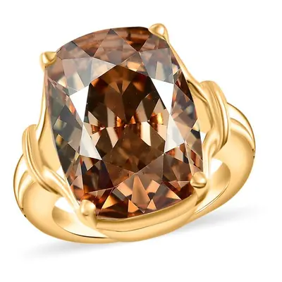 J Francis gefertigt mit SWAROVSKI- Goldener Schatten-Swarovski-Kristall-Ring