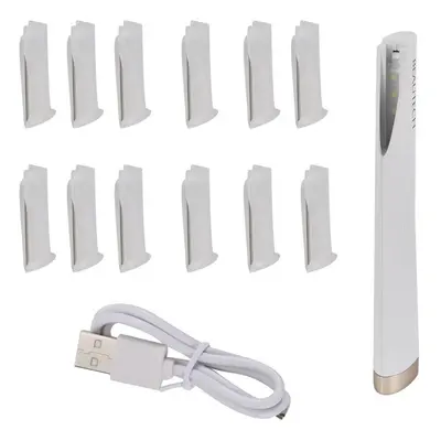 Mini Sonic Gesichtshaarentferner 12 Klingen weiß