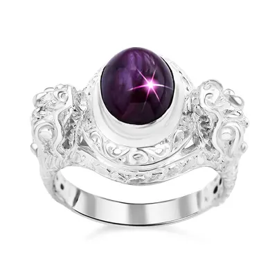 Royal Bali Kollektion- AA Sternrubin Ring - 6 07 ct.