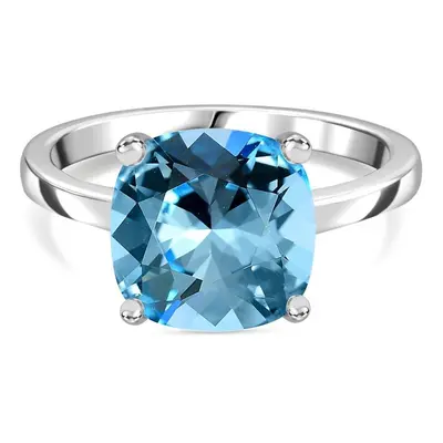 J Francis gefertigt mit SWAROVSKI- Aquamarin Swarvoski Kristall Ring