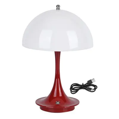 Kabellose Retro Pilz- Designerlampe mit 3 Lichteinstellungen rot