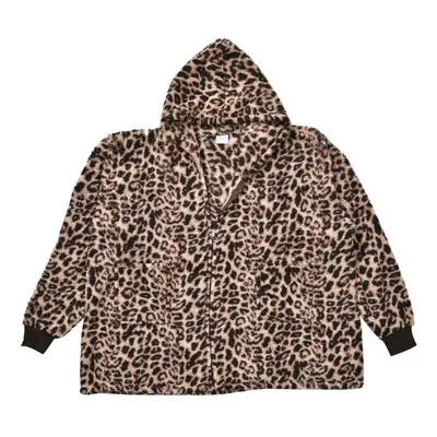 Hoodie mit Kapuze im Leopardenmuster Braun