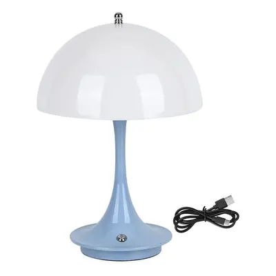 Kabellose Retro Pilz- Designerlampe mit 3 Lichteinstellungen hellblau