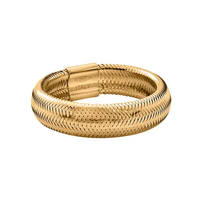 Maestro Kollektion - flexibler italienischer Ring in 585 Gelbgold (Größe 16-18)