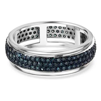 Luxus blauer Diamant-Anti-Stress-Spinning-Ring - 1 ct.