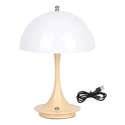 Kabellose Retro Pilz- Designerlampe mit 3 Lichteinstellungen gelb