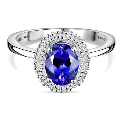 RHAPSODY AAAA Tansanit und VS Diamant Ring in 950 Platin – 2 22 ct.