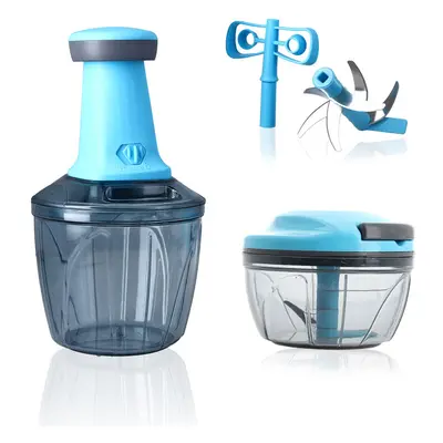 2-in-1 Mulit-Zerkleinerer und Mixer Blau