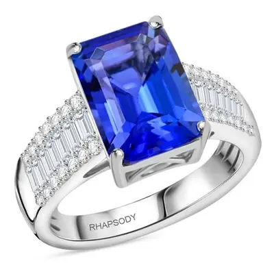 RHAPSODY AAAA Tansanit und VS Diamant Ring in 950 Platin - 5 30 ct.