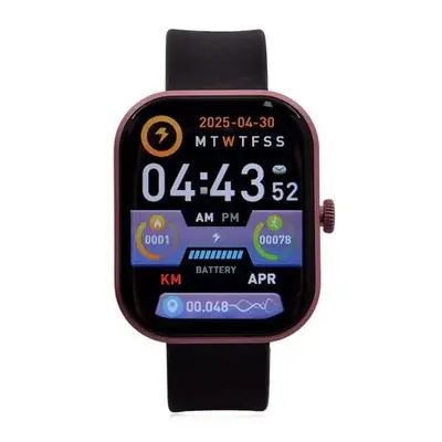 G21 Smartwatch 2.01 Zoll HD Display Herzfrequenz- Blutdruck- und Blutsauerstoffmessung Pink-Schw