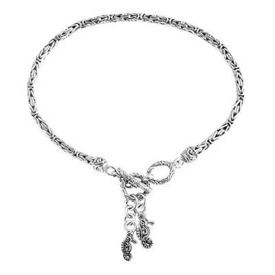 Royal Bali Kollektion- Armband mit Seepferdchen-Charme in 925 Silber 20cm
