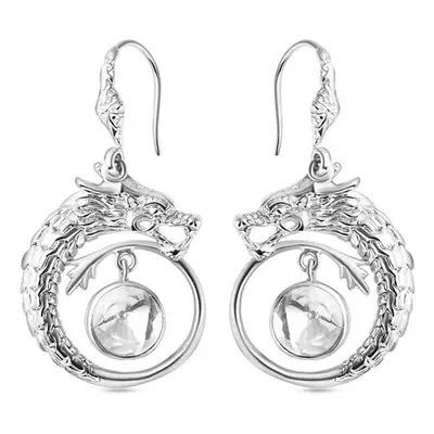 Royal Bali - Moissanit Drachen Ohrringe 925 Silber ca. 1.64 ct
